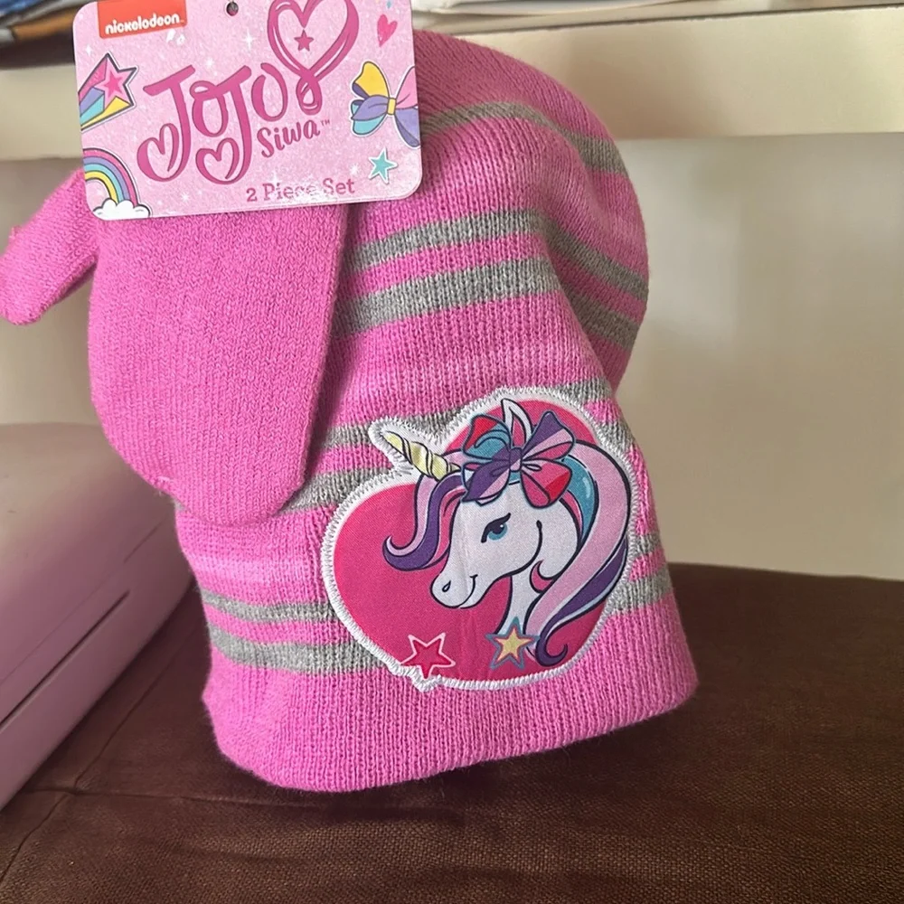 Jojo Siwa 2 piece hat & mutton set